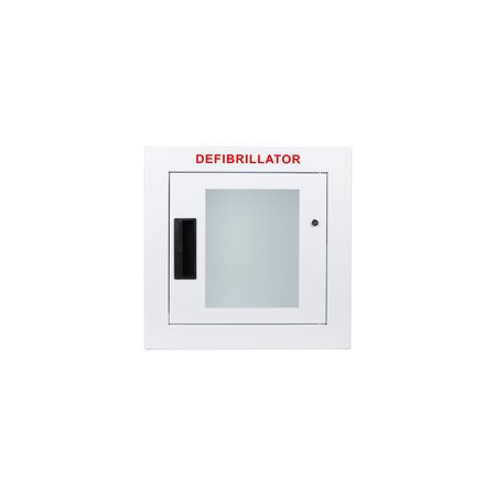 Cubix Safety Semi Recessed, Alarmed, Compact AED Cabinet SR-S
